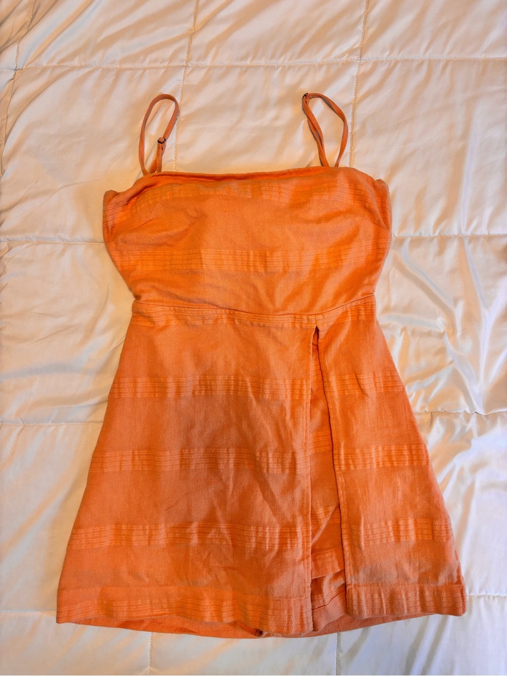 Free People Creamsicle Spaghetti-Strap Romper
